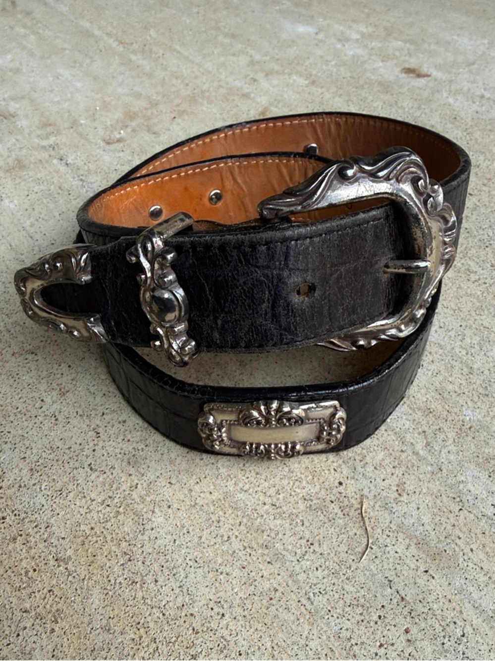 Brighton Vintage Leather Western Belt
